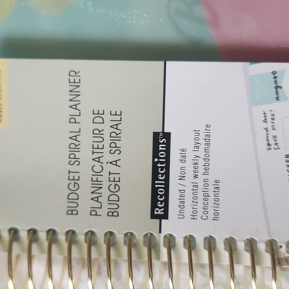 Recollections Budget Spiral Planner Undated  New Unused - Picture 12 of 13